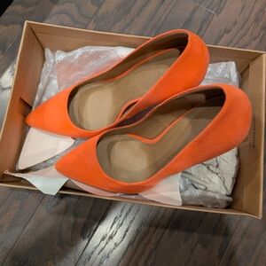 ASOS Orange Heels Vibrant Statement Shoes